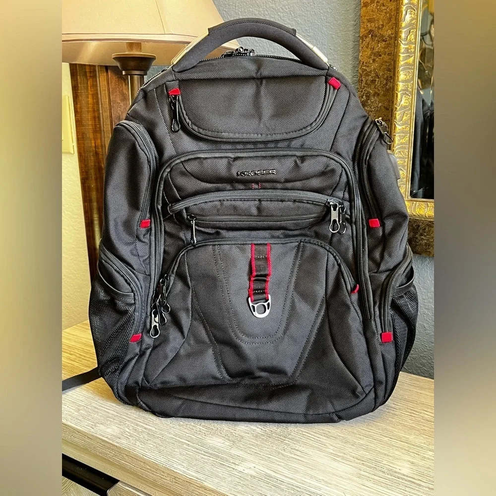 EXCELLENT CONDITION!! Kroser Black and Red Men's Backpack